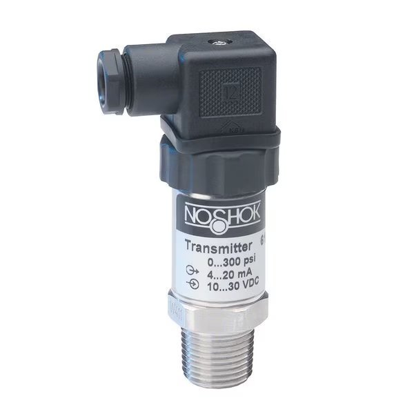 Pressure Transducer, Wetted Materials: 316 SS, -30 inHg to 100 psig, 0.125% Accuracy (BFSL), 0 Vdc to 10 Vdc Output, 1/4 NPT Male, Hirschmann, Noshok, Mfr#: 615-30/100-2-5-2-8